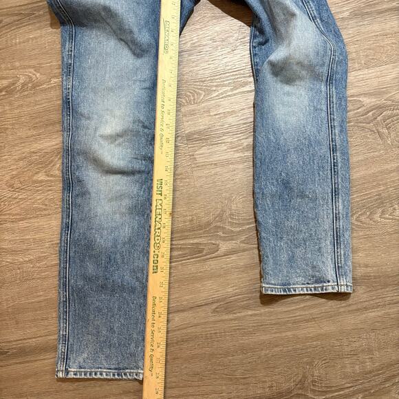 Veronica Beard Ryleigh Straight Leg Jeans Blue Mist Button Fly Size 4 - Picture 11 of 12